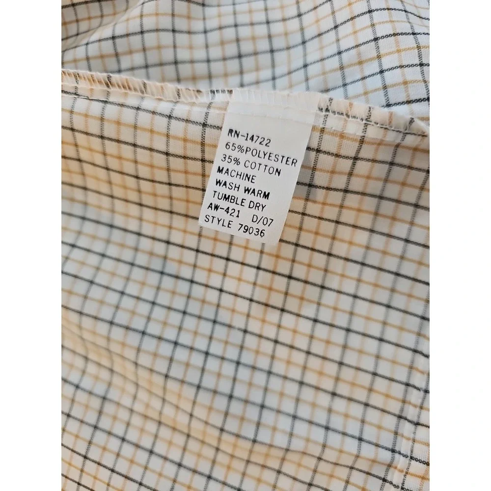 Chic Plaid Blouse with Ruffle Detail - Picture 7 of 7